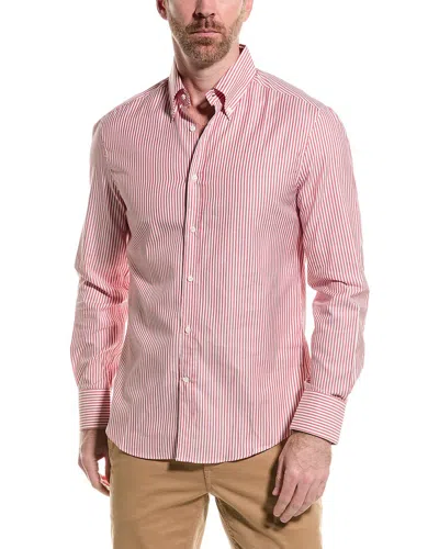 Brunello Cucinelli Slim Fit Shirt In Pink