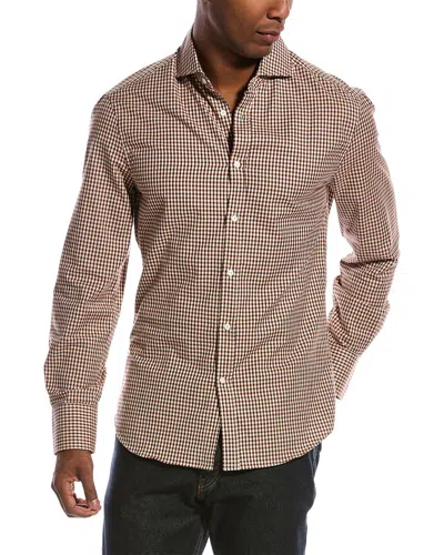 Brunello Cucinelli Slim Fit Shirt In Multi