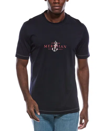 Brunello Cucinelli Slim Fit T-shirt In Black