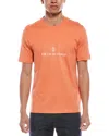 Brunello Cucinelli Man T-shirt Orange Size 3xl Cotton In Orange