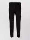 Brunello Cucinelli Slim Fit Trousers With Belt Loops And Side Pockets In Black