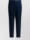 Brunello Cucinelli Slim Fit Trousers With Practical Pockets In Blue