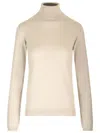 Brunello Cucinelli Cashmere Blend Lurex Knit Sweater In Grey
