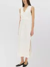 Brunello Cucinelli Slim Fit V-neckline Wrap-effect Dress
