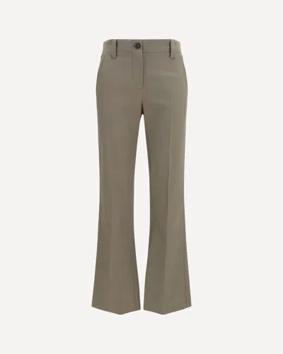 Brunello Cucinelli Slim Flared Pants In Gray