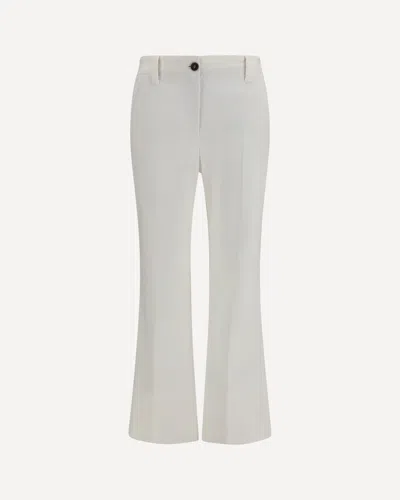 Brunello Cucinelli Slim Flared Pants In White