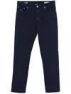 Brunello Cucinelli Black Ripped Denim Iconic Fit Trousers In Blue