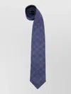 Brunello Cucinelli Slim Tie Patterned Design Pointed Tip In Blue