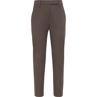 Brunello Cucinelli Slim Trousers In Gray