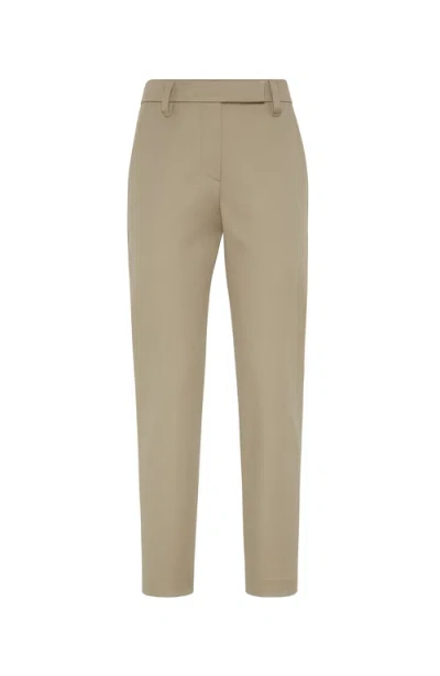 Brunello Cucinelli Slim Trousers In Military
