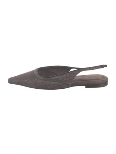 Pre-owned Brunello Cucinelli Slingback Flats In Multi