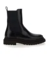 Brunello Cucinelli Bead-embellished Leather Chelsea Boots In Black