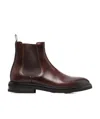 Brunello Cucinelli Leather Ankle Boots In Black