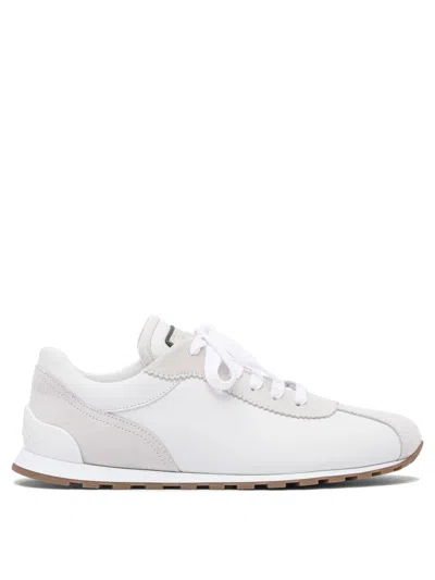 Brunello Cucinelli Slip-on Sneakers With Smooth Leather In White