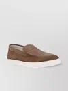 Brunello Cucinelli Slip-on Sneakers In Brown
