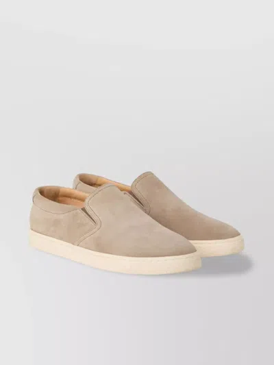 BRUNELLO CUCINELLI SLIP ON SUEDE SNEAKERS