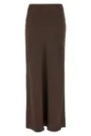 Brunello Cucinelli Women Fluid Bias-cut Satin Cady Skirt