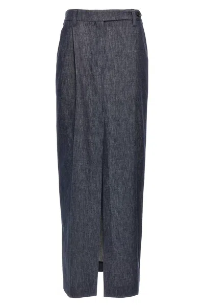 BRUNELLO CUCINELLI BRUNELLO CUCINELLI FRONT SLIT SKIRT