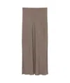 Brunello Cucinelli Side-slits Maxi Skirt In Gray