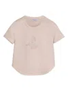 Brunello Cucinelli Slogan-embroidered T-shirt In Pink