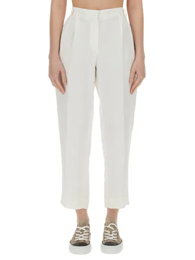 Brunello Cucinelli Slouchy Pants In White