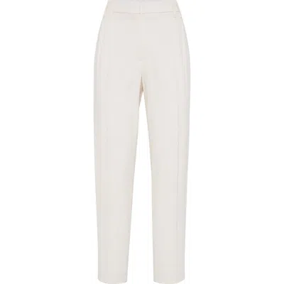 Brunello Cucinelli Slouchy Trousers In White