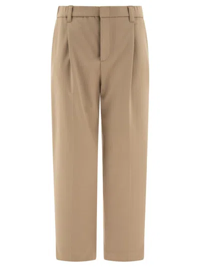 Brunello Cucinelli Slouchy Trousers In Beige