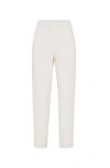 Brunello Cucinelli Women Slouchy Trousers In Viscose And Linen Fluid Twill With Moniline In Ivory