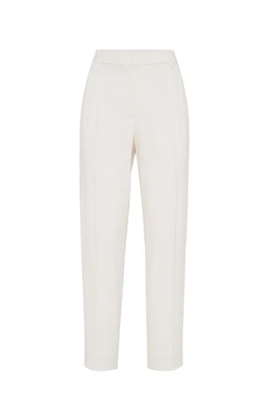 Brunello Cucinelli Slouchy Trousers In Ivory