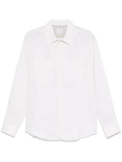 BRUNELLO CUCINELLI SLUB-TEXTURE SHIRT