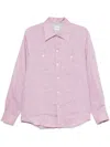 Brunello Cucinelli Shirt With Chest Pockets In Pink