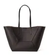 Brunello Cucinelli Small Calfskin Bc Duo Tote Bag In Brown