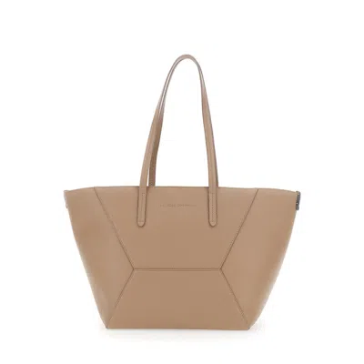 Brunello Cucinelli Small Duo Shoulder Bag In Sand