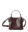 Brunello Cucinelli Small Leather Essence Top-handle Bag In Purple