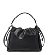 Brunello Cucinelli Small Quilted Leather Bucket Bag In Black
