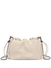 Brunello Cucinelli Women Soft Leather Bucket Bag With Chain Strap In Neutrals