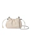 Brunello Cucinelli Women Soft Leather Bucket Bag With Chain Strap In Nude