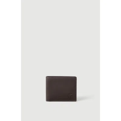 Brunello Cucinelli Smooth Calfskin Wallet In Brown