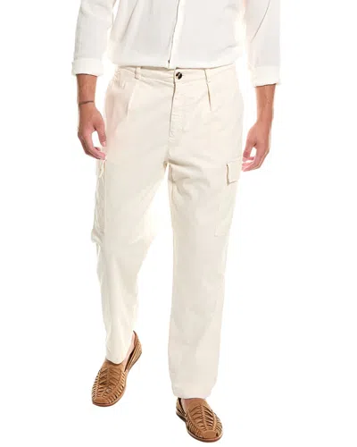 Brunello Cucinelli Smooth Fit Pant In Beige