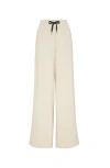 Brunello Cucinelli Drawstring Wide-leg Trousers In Cool Beige