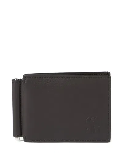 Brunello Cucinelli Smooth Money Clip Wallet In Brown