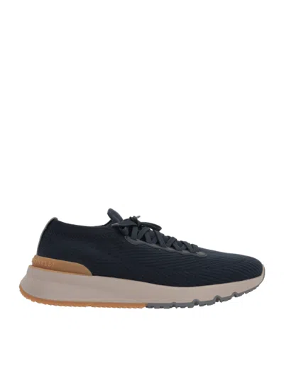 BRUNELLO CUCINELLI SNEAKER IN MAGLIA DI COTONE