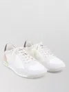 Brunello Cucinelli Sneaker Low Top Contrasting Heel Panel In White