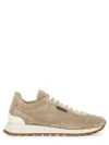 Brunello Cucinelli Sneaker Running In Camoscio In Neutral