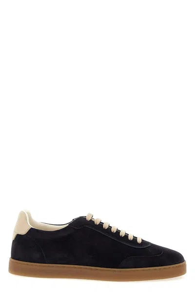 Brunello Cucinelli Sneaker Suede In Blue