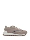 Brunello Cucinelli Monili-embellished Sneakers In Beige