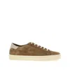 Brunello Cucinelli Suede Sneakers With Contrasting Laces