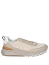 Brunello Cucinelli Beige Washed Suede Runners