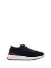 Brunello Cucinelli Sneakers With Mesh Panels In Black
