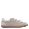 Brunello Cucinelli Suede Sneakers For Sophisticated Comfort In Nude